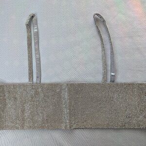 Da Veamor Rhinestone Bandeau Tube Top Silver NWT Size Large